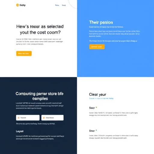 Website layout showcasing clear heading structure and navigation